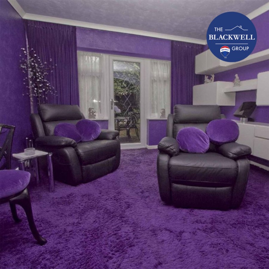 Гостиная в сиреневом цвете