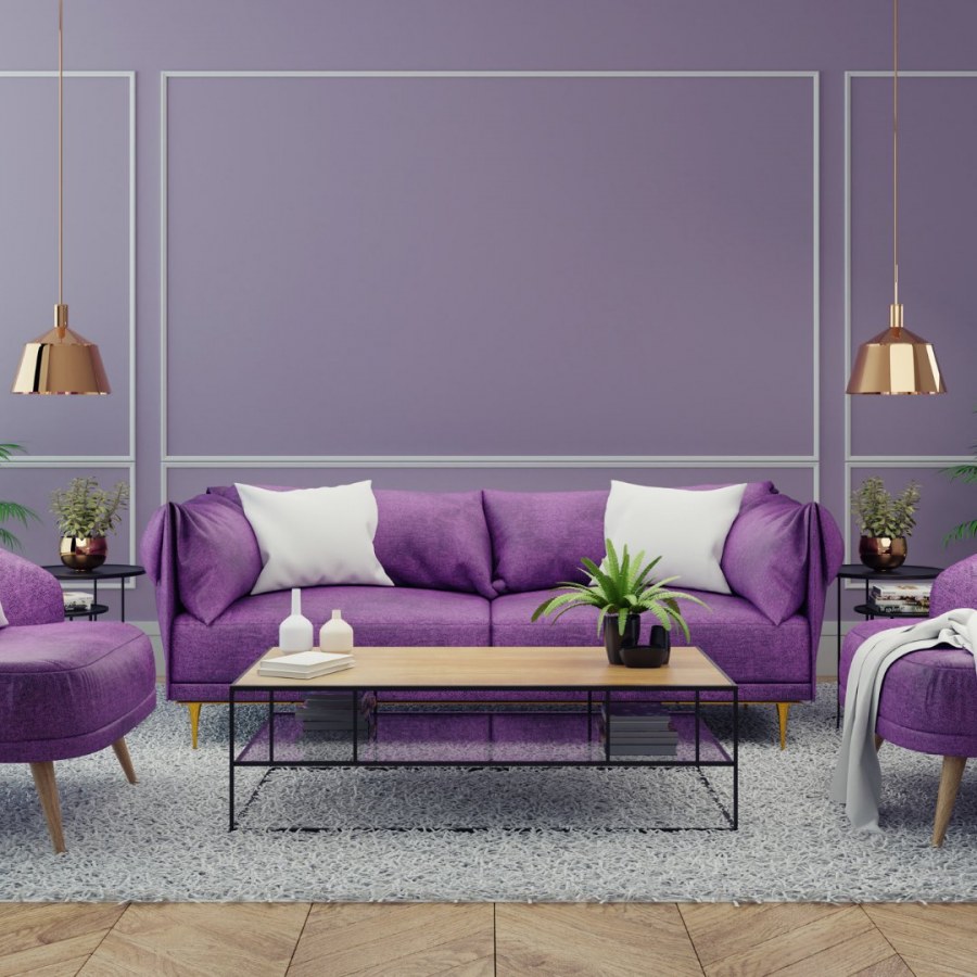 В актуальное в фиолетовый цвет