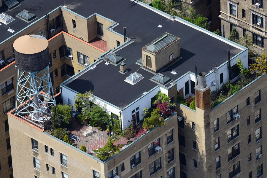 Крыши зданий в ньюёрке