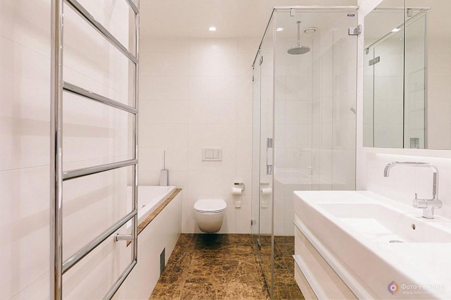 Ванная 6 кв м с душем и ванной