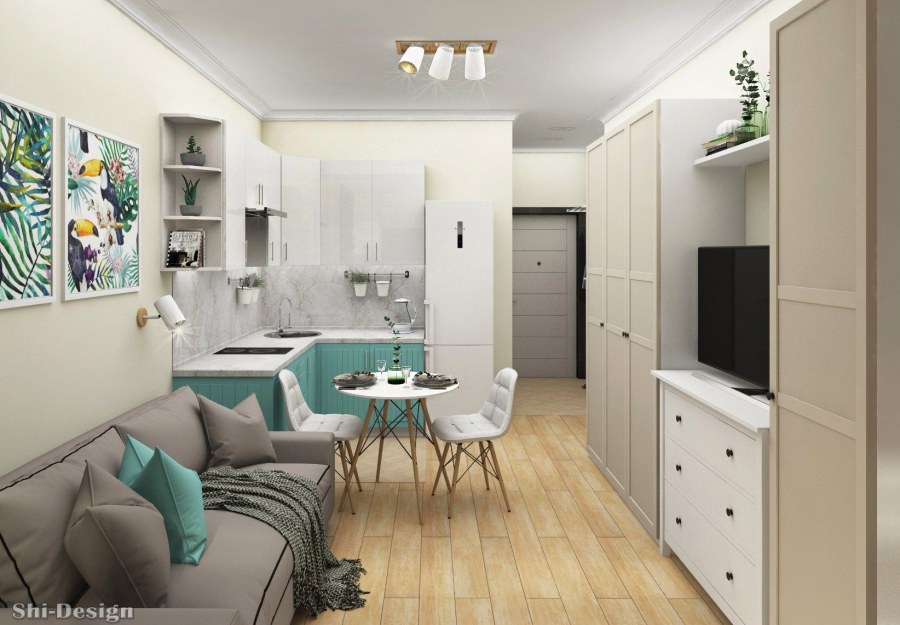 Икеа мебель для студии 18 кв.м жилой