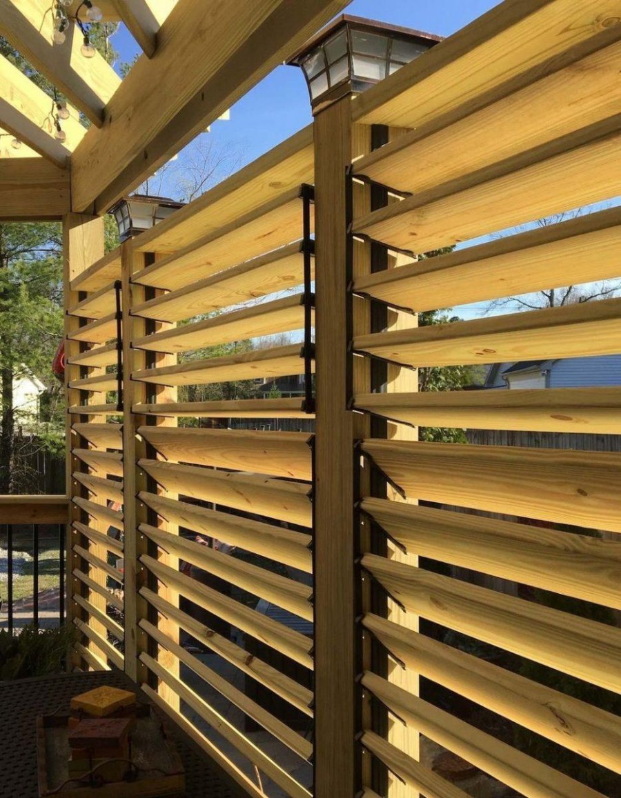 Деревянные жалюзи уличные