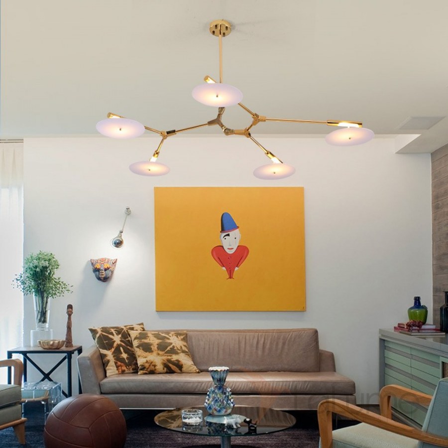 Люстра подвесная branching Disc 9 Black