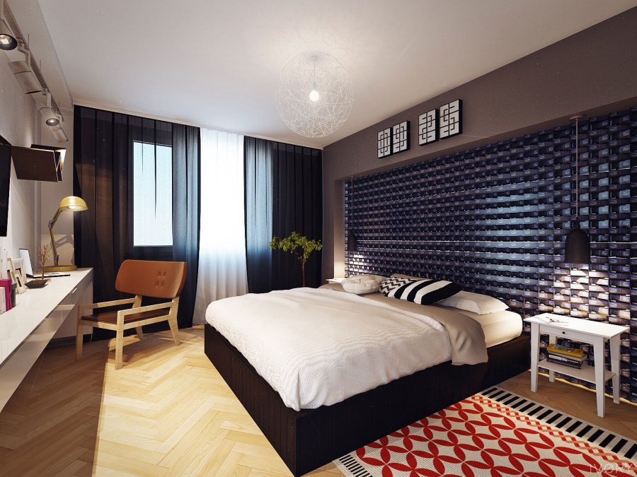 Интерьер комнаты для пары