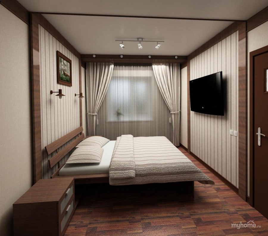 Спальня в вагончике