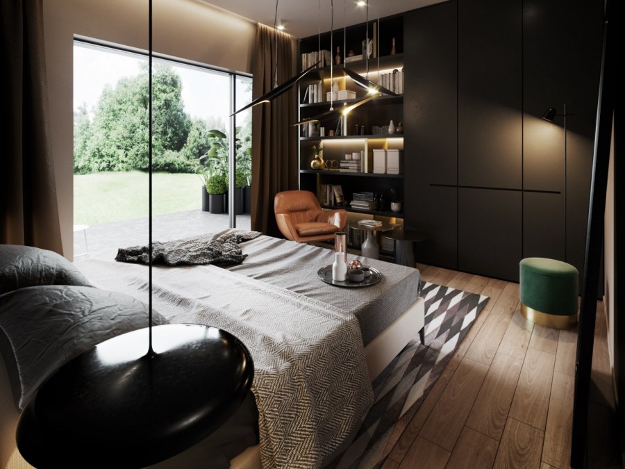 Спальня со сценой