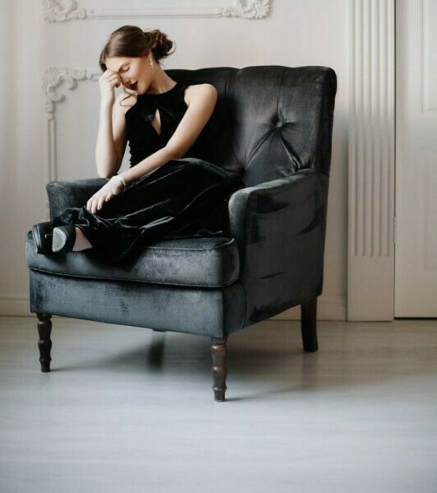 Девушка в фотостудии