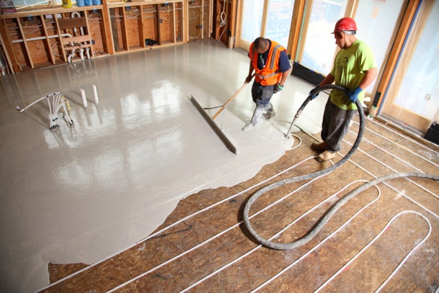 Наливной теплый пол