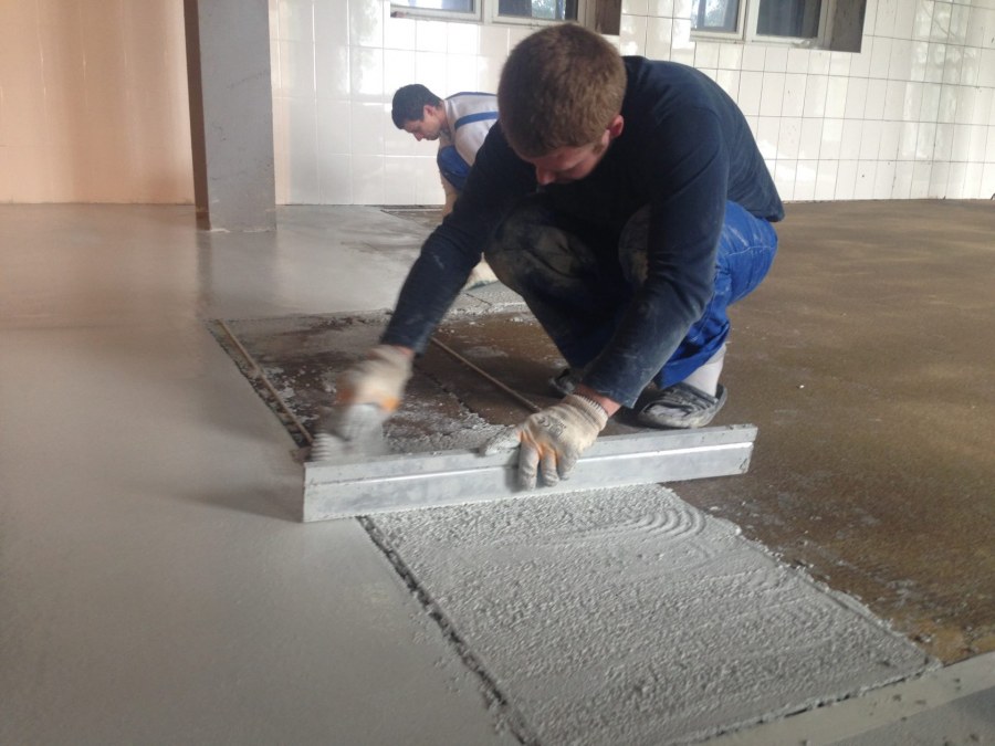Заливка полимерного пола