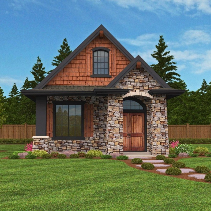 Небольшой кирпичный домик