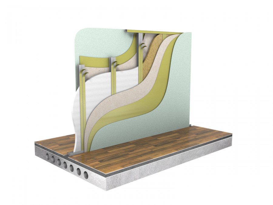 Система звукоизоляции перегородки «стандарт п»