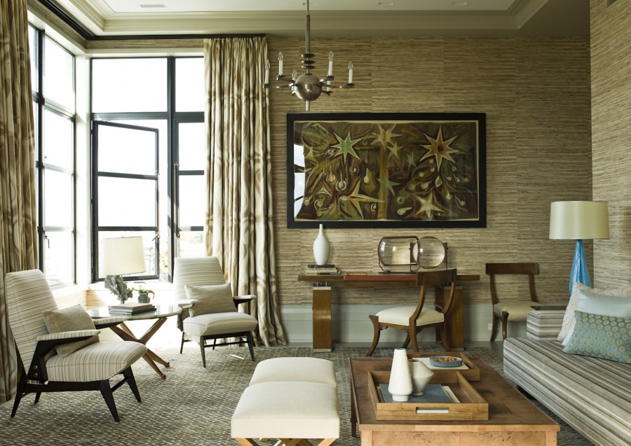 Интерьер гостиной в натуральном стиле