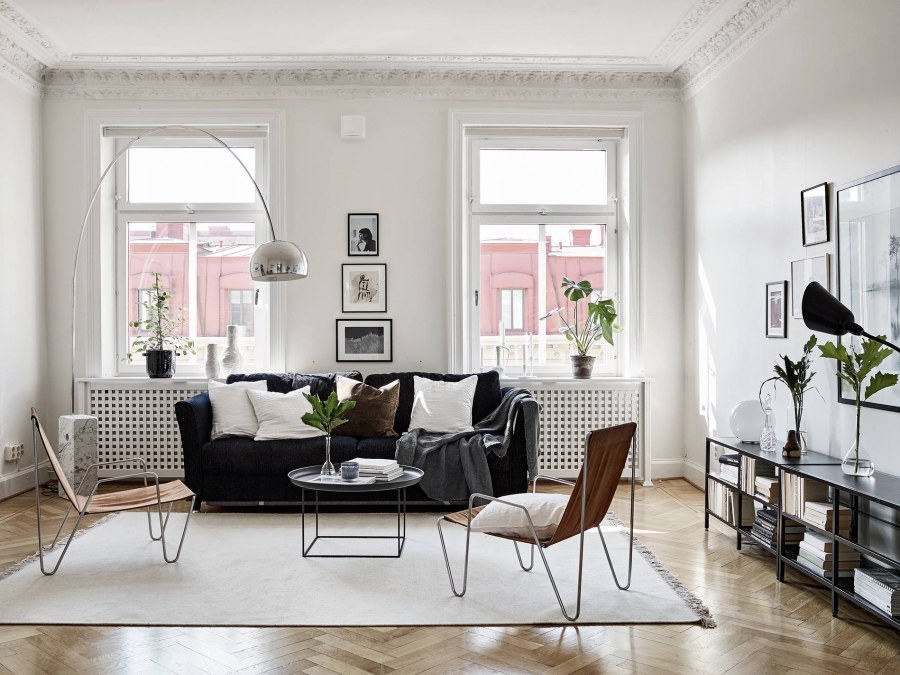 Интерьер монохром Скандинавский