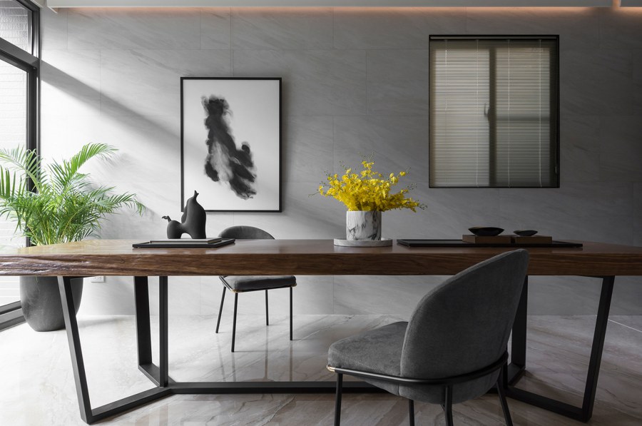 Дизайн интерьера контраст дерево