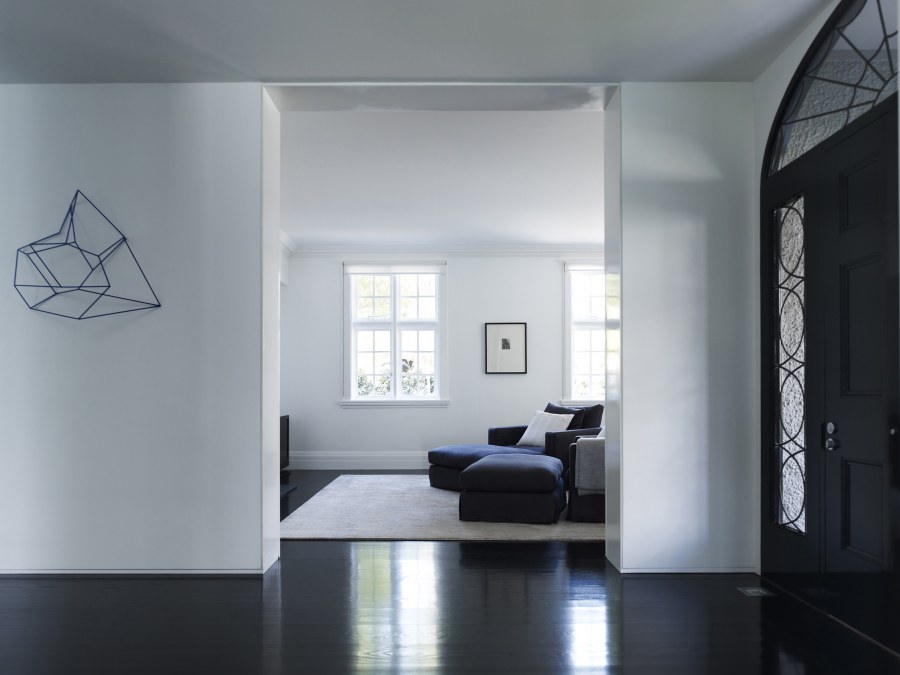 Монохром в интерьере дверь