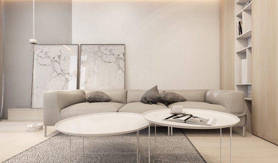 Монохромная палитра в интерьере