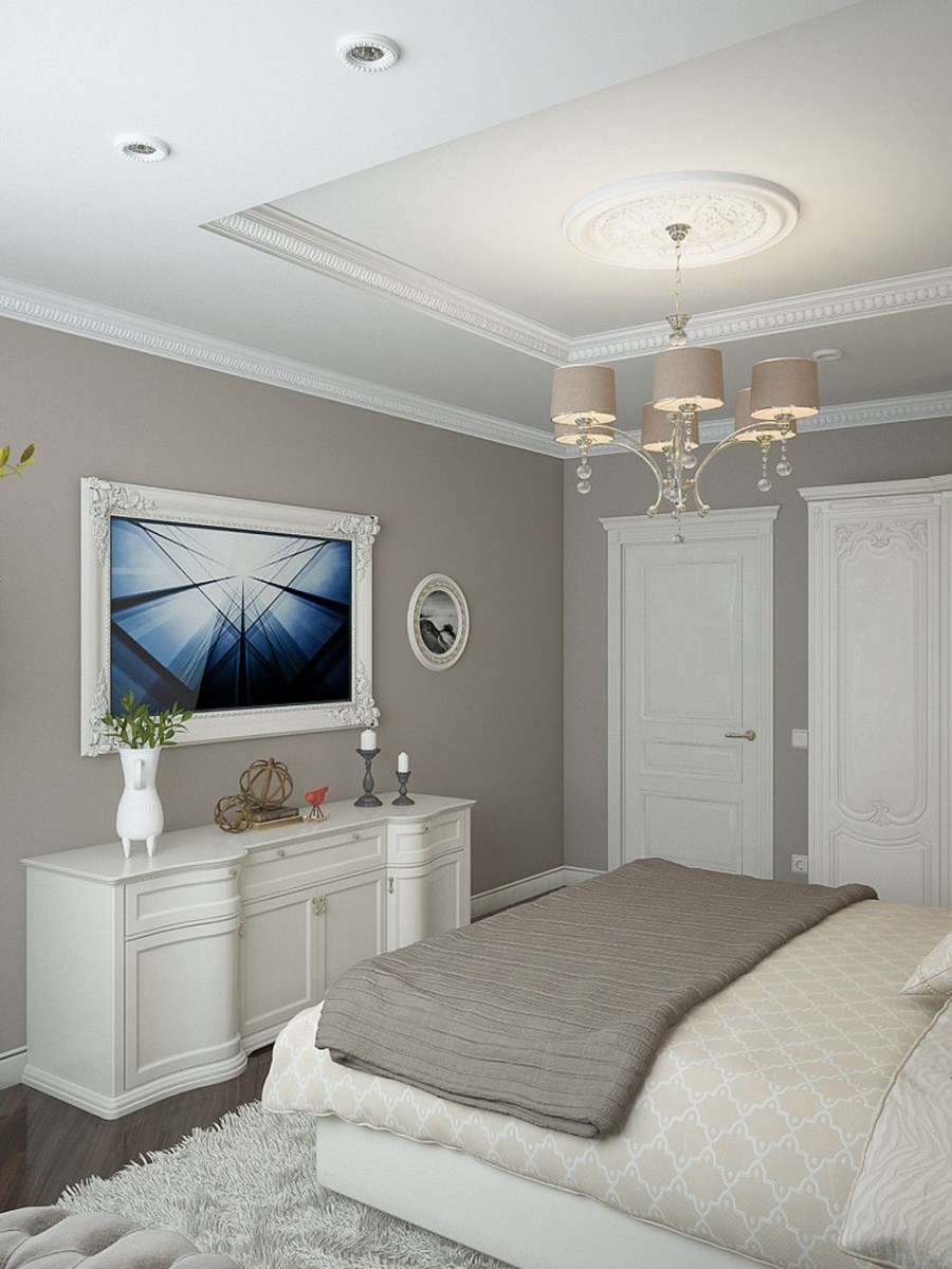 Светлые обои в классическом стиле