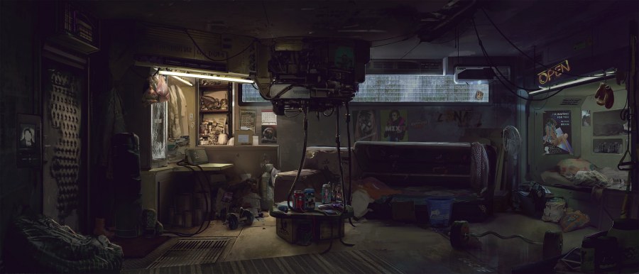 Неоновый интерьер