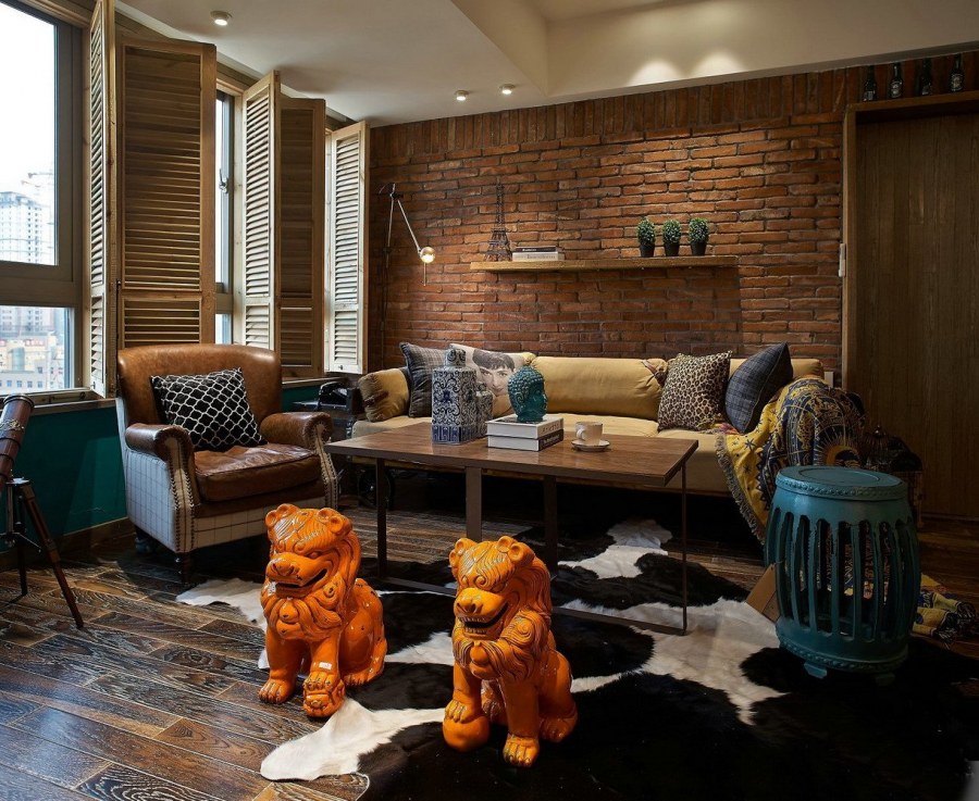 Комната в стиле ретро