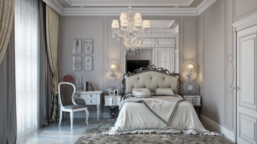 Бежево голубой интерьер