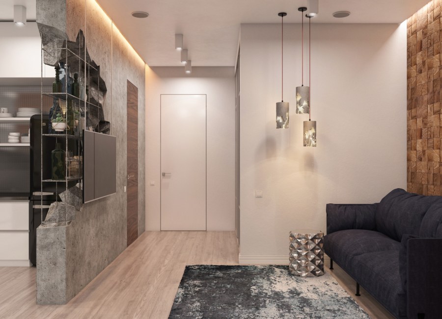 Интерьер однокомнатной квартиры 30 кв м в фотографиях