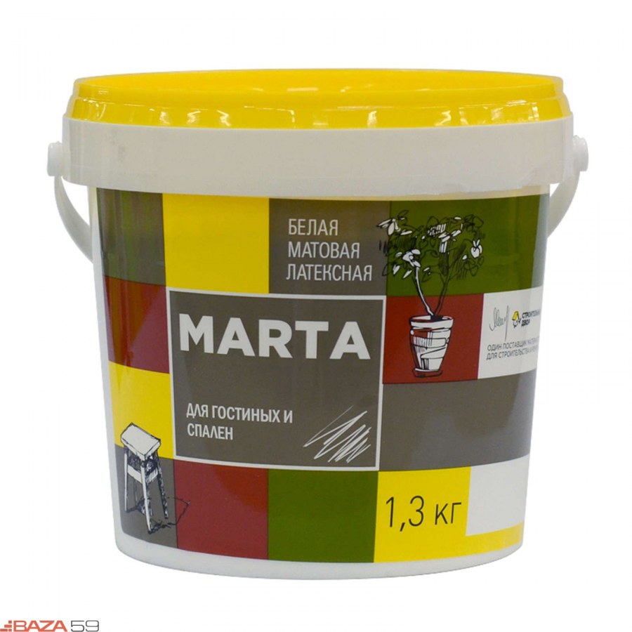 Краска для гостиных и спален Marta Eco