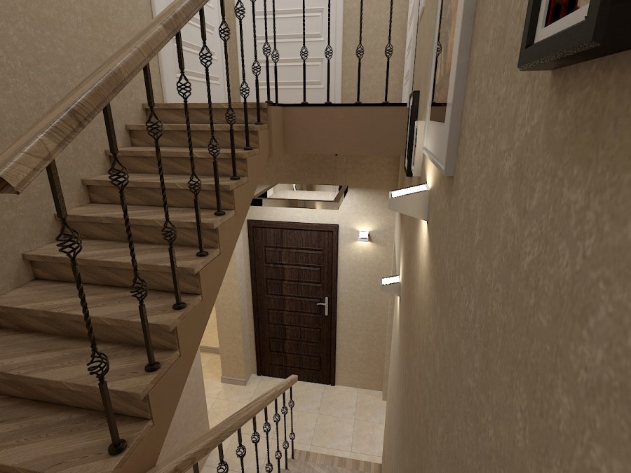 Полукруглые бетонные лестницы