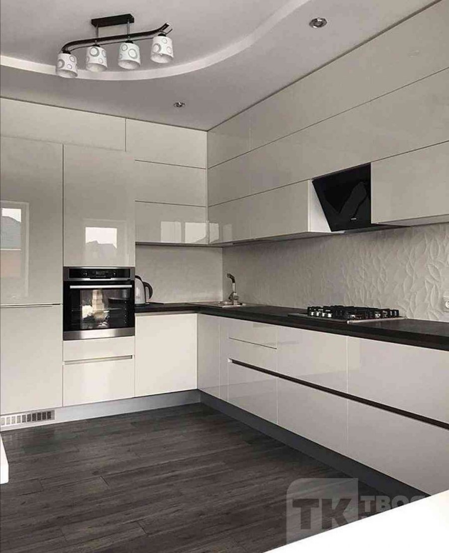 Кухня белый глянец ручки профиль gola