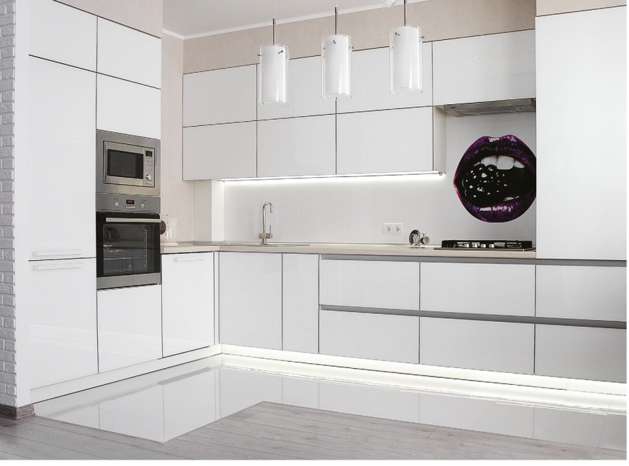 Кухонный гарнитур без ручек