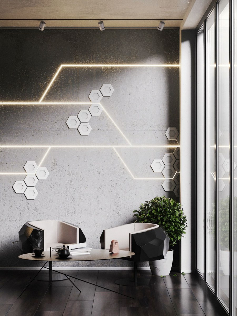 Декорирование стен в офисе