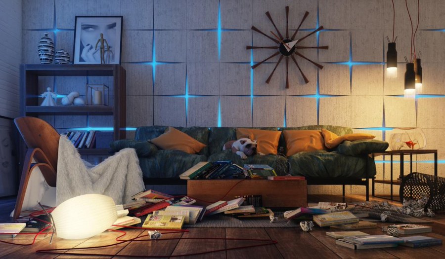 Креативная стена в квартире