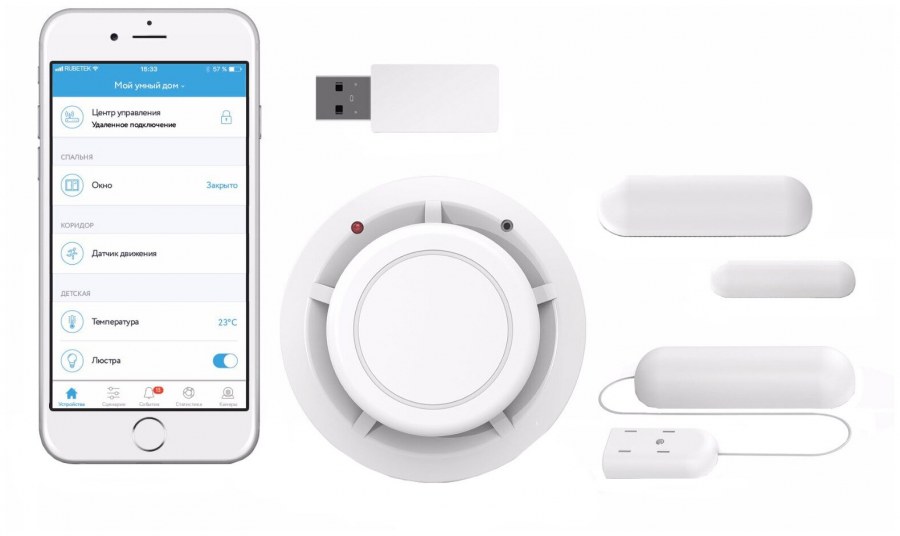 Комплект "видеоконтроль и безопасность" Rubetek RK-3512