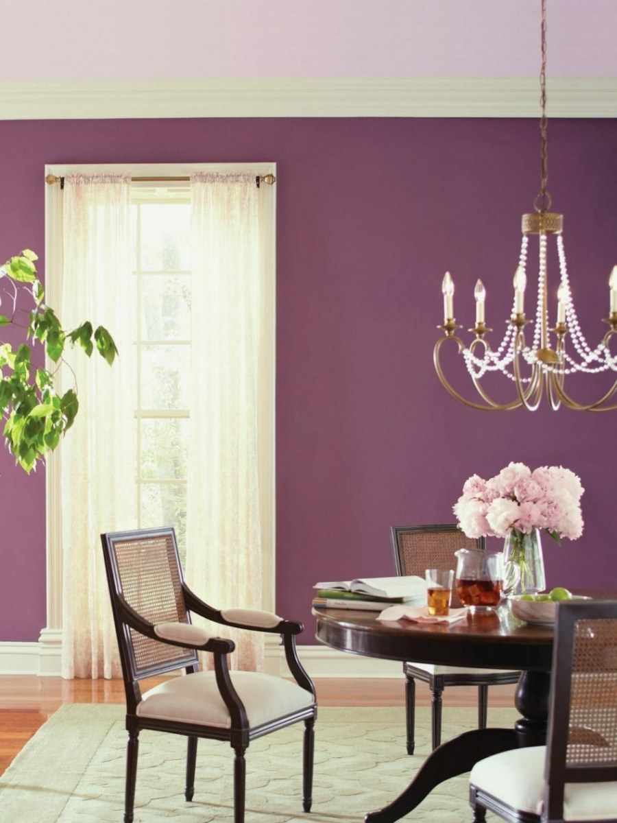 Фиолетовый цвет в интерьере