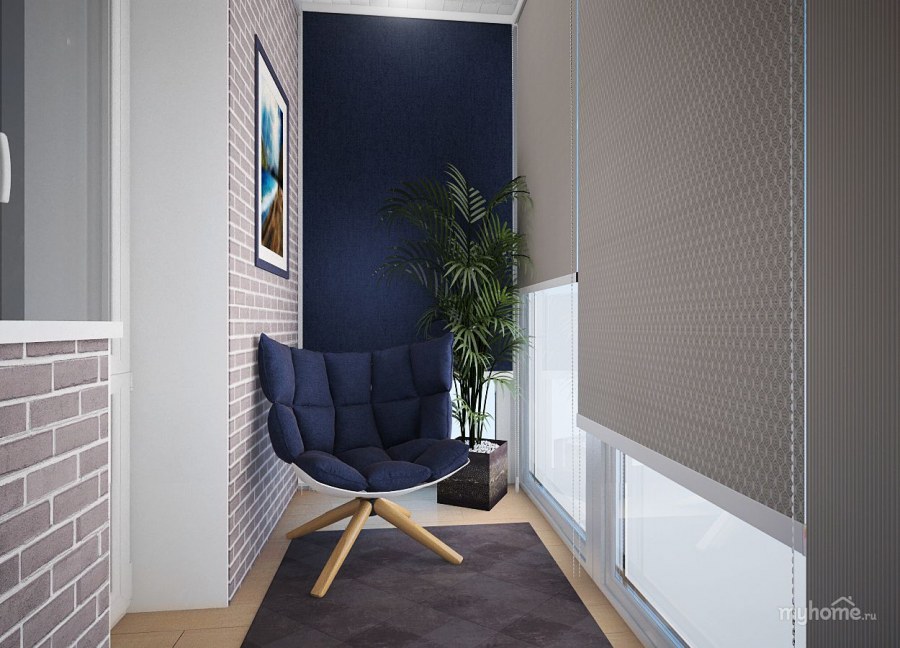 Балкон в стиле Хай тек