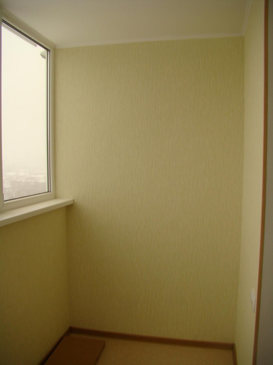 Отделка балкона гипсокартоном