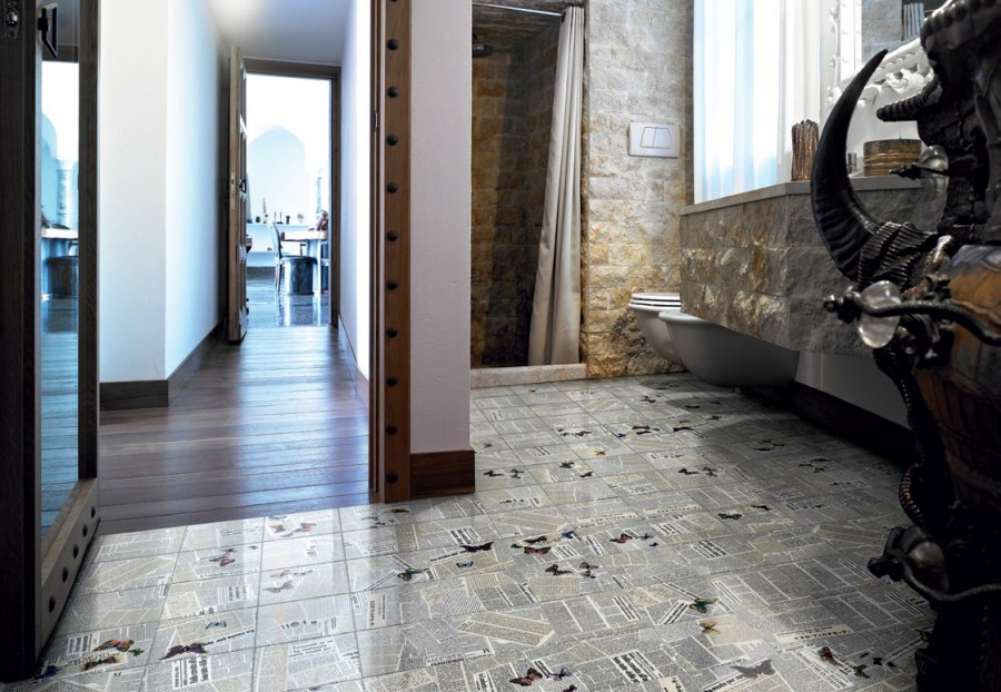 Керамическая плитка на пол в прихожую