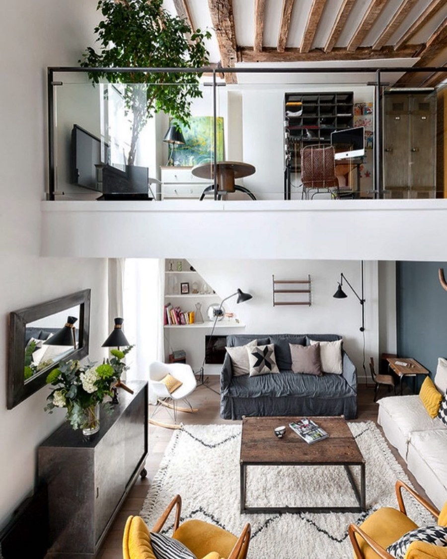 Двухуровневая квартира в скандинавском стиле