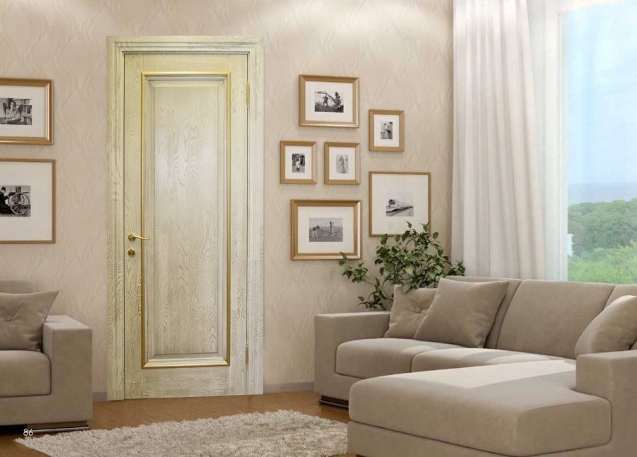 Шпонированные двери межкомнатные в интерьере