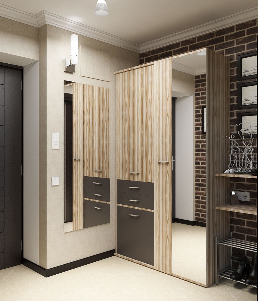 Прихожая для квадратного коридора