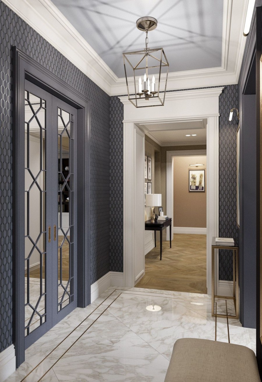 Тамбур в стиле современная классика