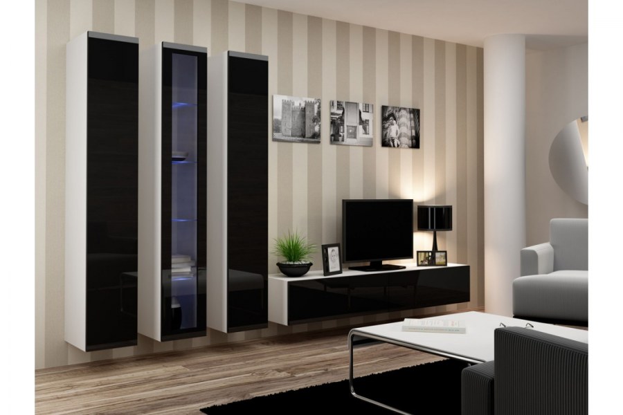 Стенка Виго 2 Модерн глянцевая МДФ