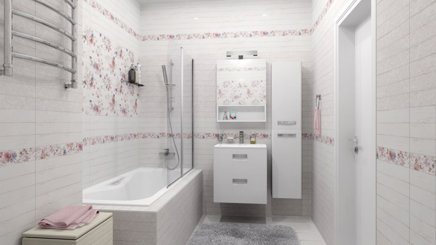 Стиль Shabby Chic ванная