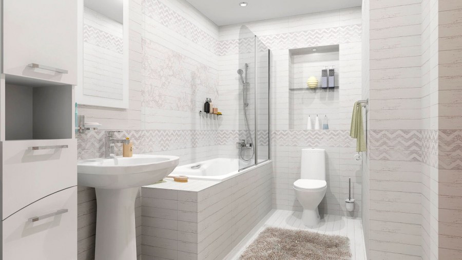 Стиль Shabby Chic ванная