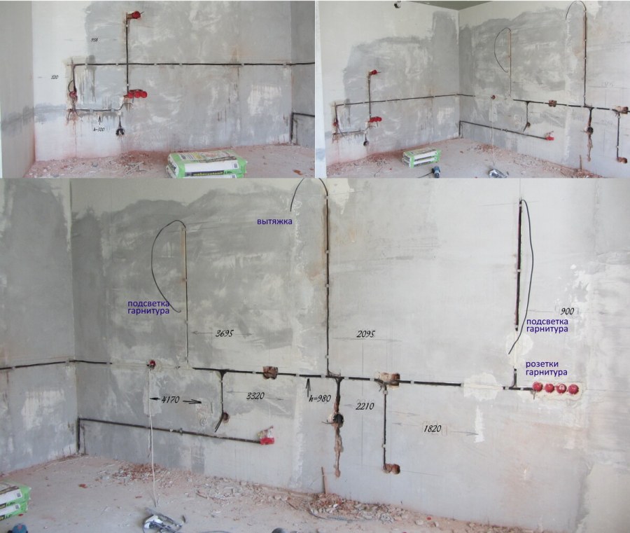 Расположение розеток и выключателей в квартире