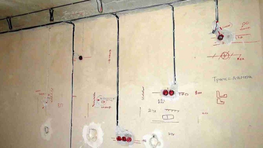 Разводка электропроводки в квартире