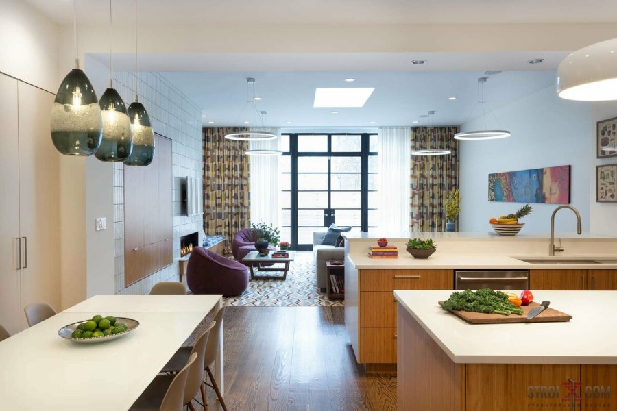 Интерьер с открытой планировкой