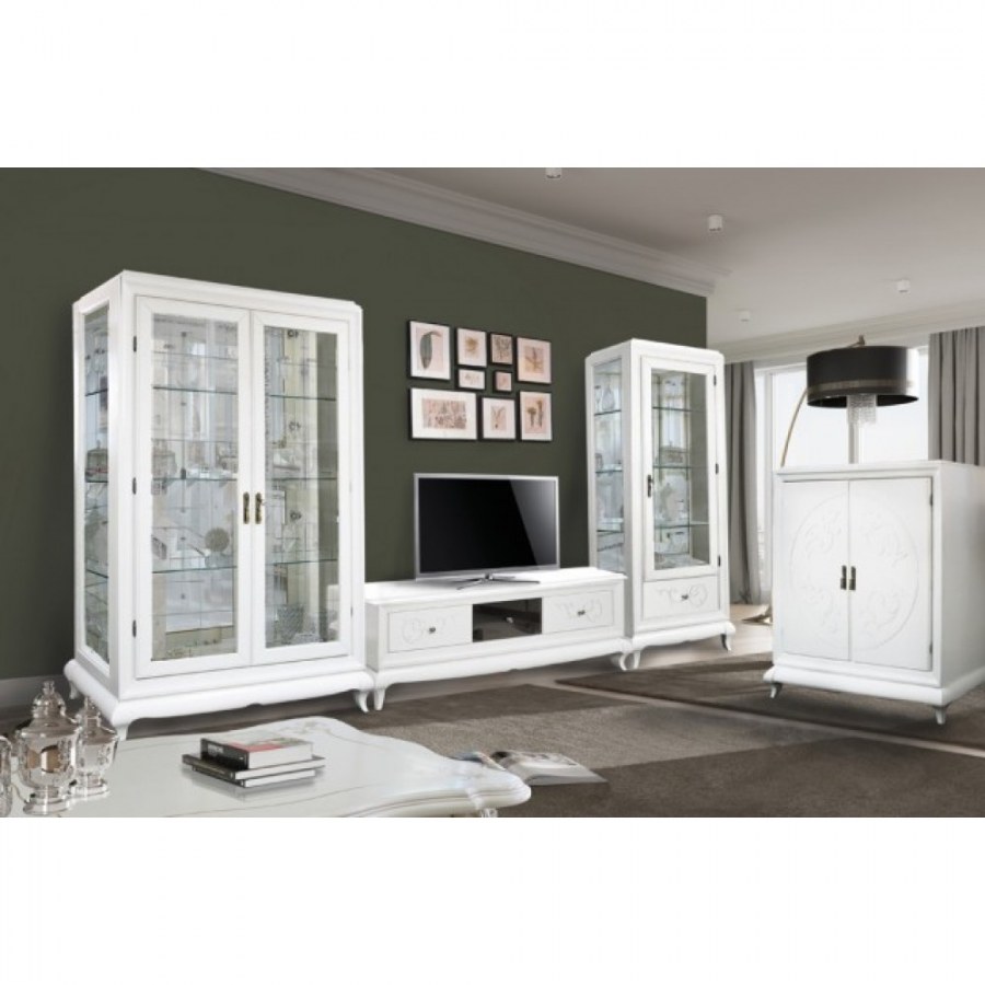 Шкаф с витриной Соната мм-284-02