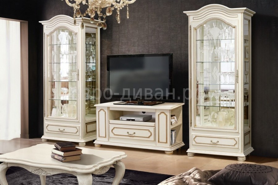 Шкаф с витриной Давиль мм-126-54