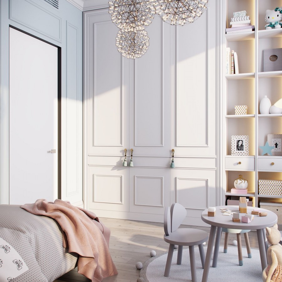 Шкаф купе Неоклассика в детскую