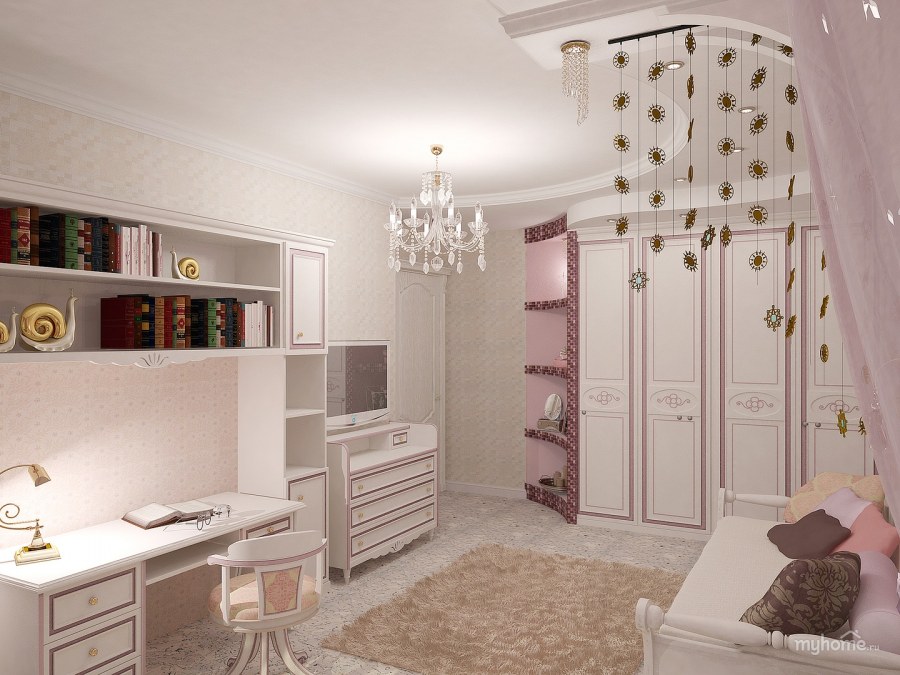 Детская розовая Неоклассика